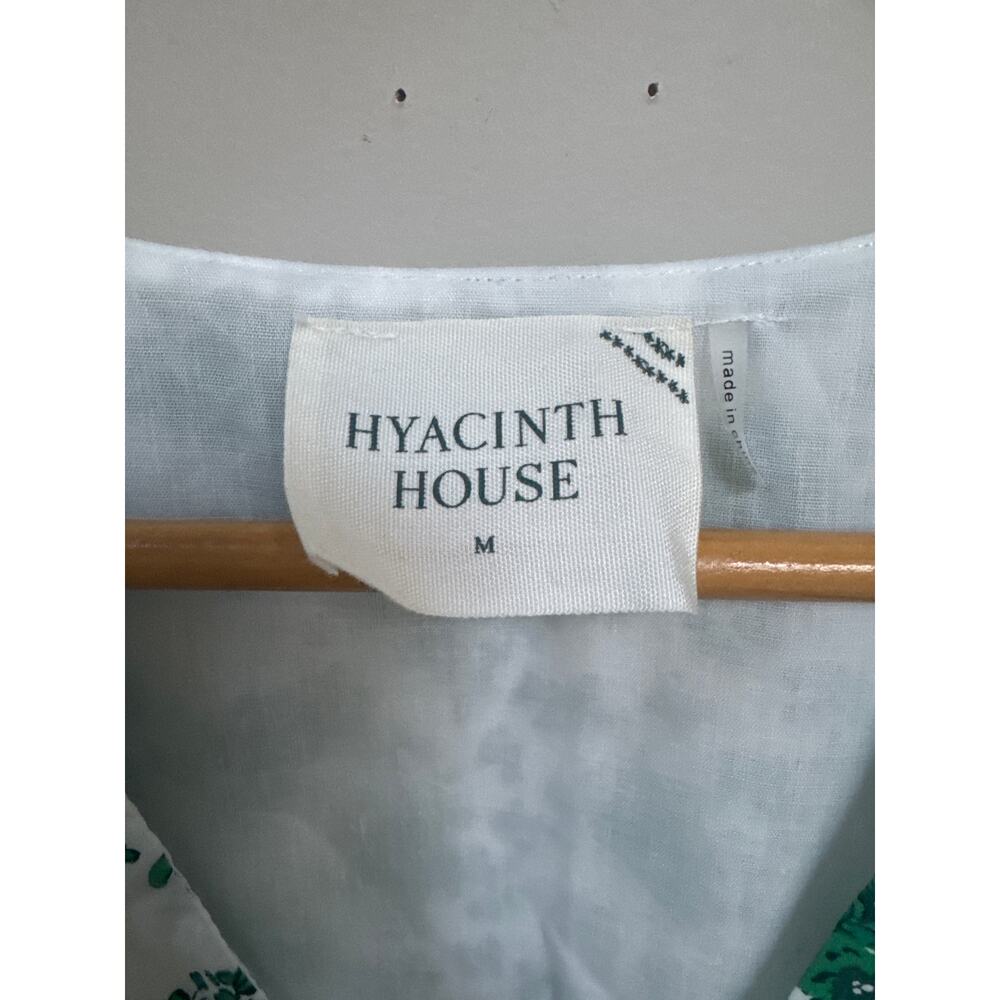 Hyacinth House Tuckernuck Green Floral Irenea Midi Dress Size Med Cottagecore - Picture 3 of 6